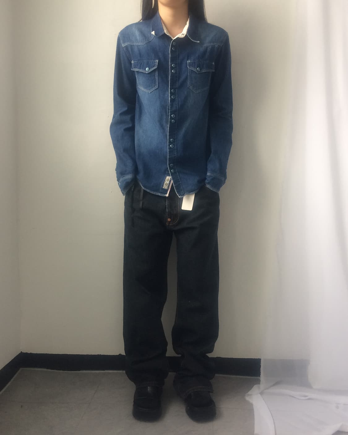 Western mood denim shirt 상품이미지4