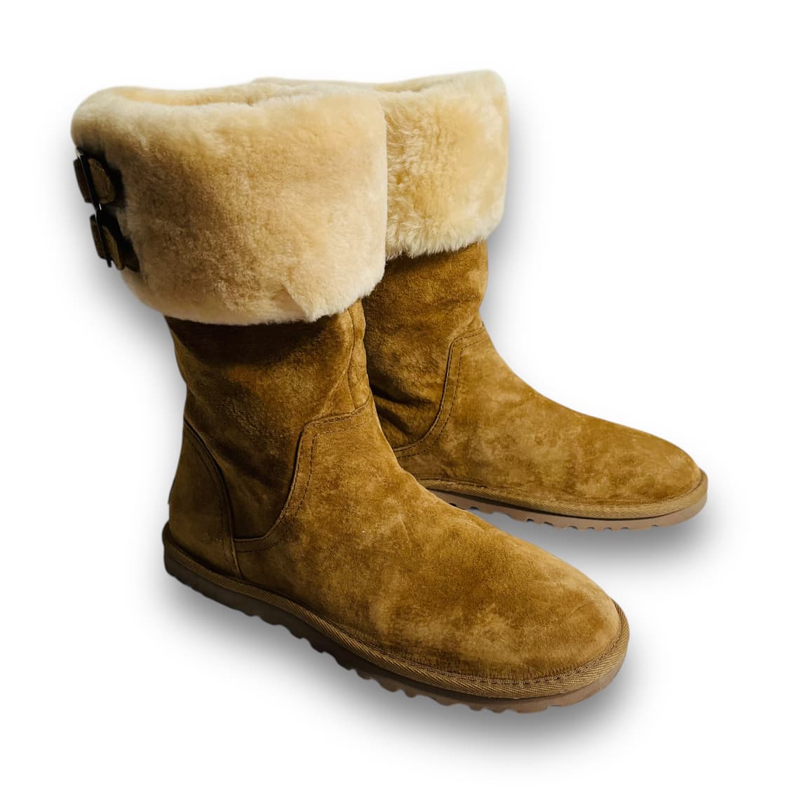 UGG Suede Chestnut Sheepskin Boots 상품이미지5