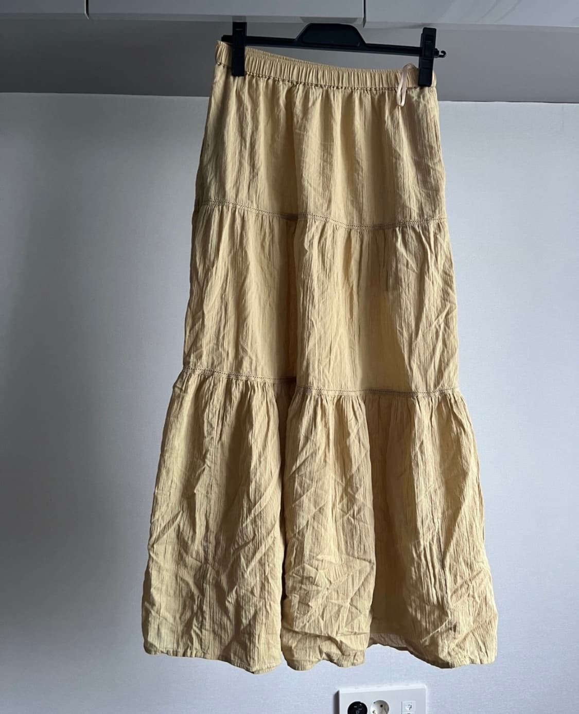 유니클로 크링클코튼티어드스커트 s 유니클로 티어드스커트 상품이미지5