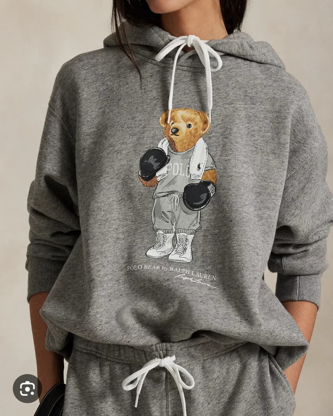 폴로 랄프로렌 복싱 베어 후드티 회색 새제품(L) 상품이미지9