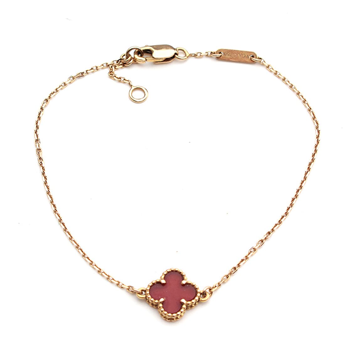 반클리프아펠 스위트 알함브라 18K 로즈골드 커넬리언 브레이슬릿 상품이미지1