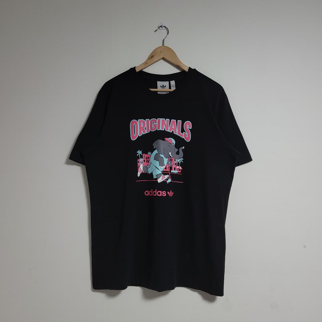 (3XL) ADIDAS 아디다스 빅사이즈 펀 프린팅 반팔 티셔츠 상품이미지1