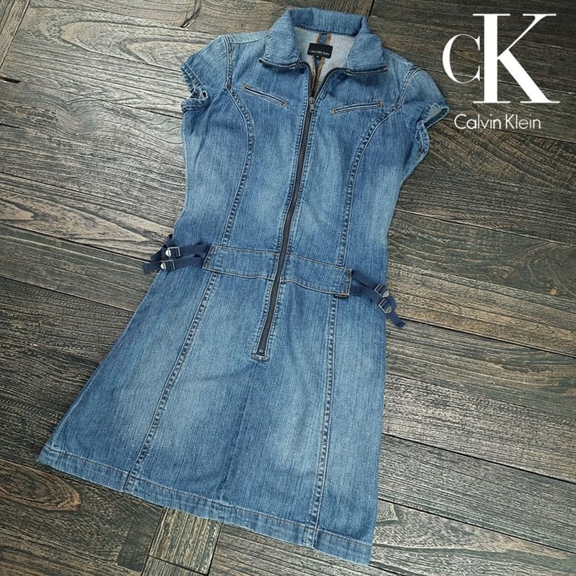 [캘빈클라인] Y2K 빈티지 데님 원피스 M19872 상품이미지1