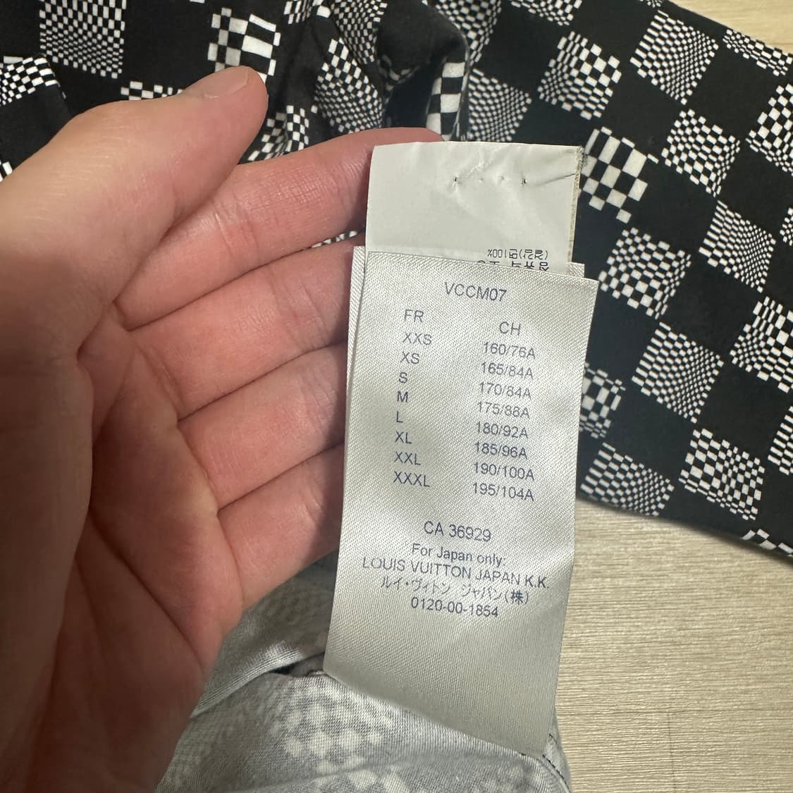 XL 루이비통 버질아블로 21SS 다미에 디스토티드 셔츠 상품이미지5