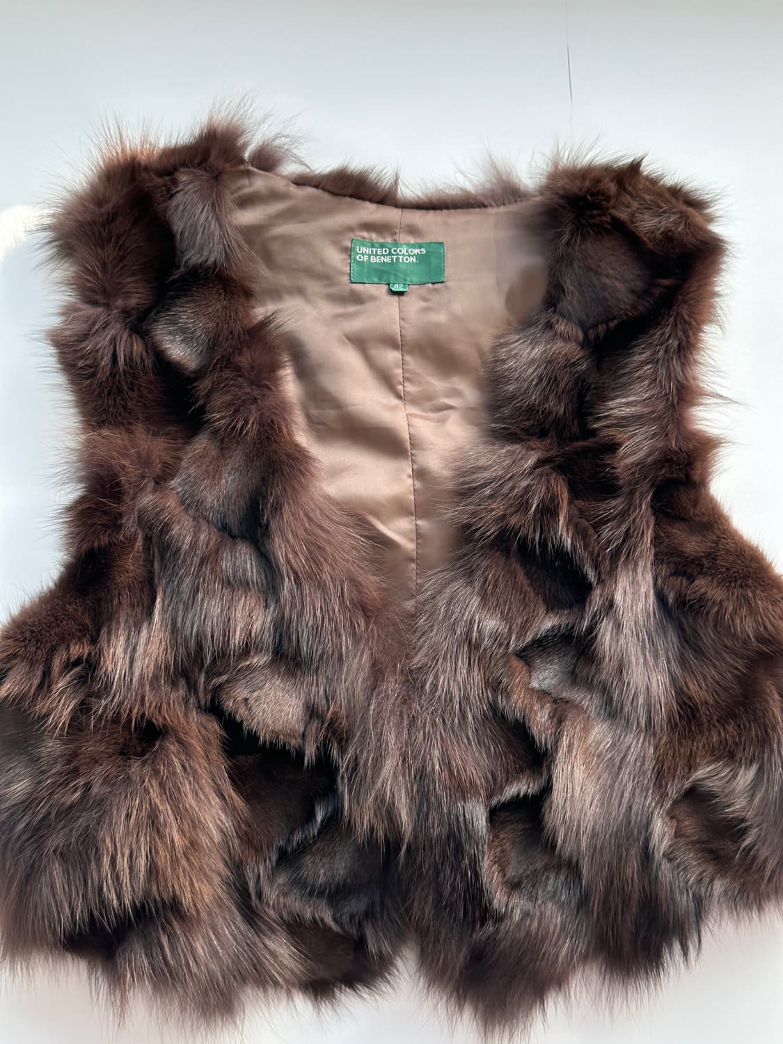 베네통 리얼 폭스100  퍼자켓  상품이미지1