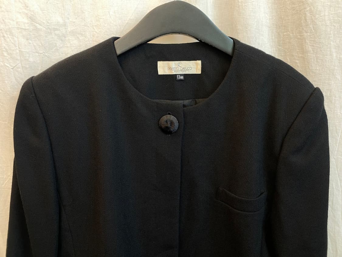 블랙노카라자켓(XL) 상품이미지4