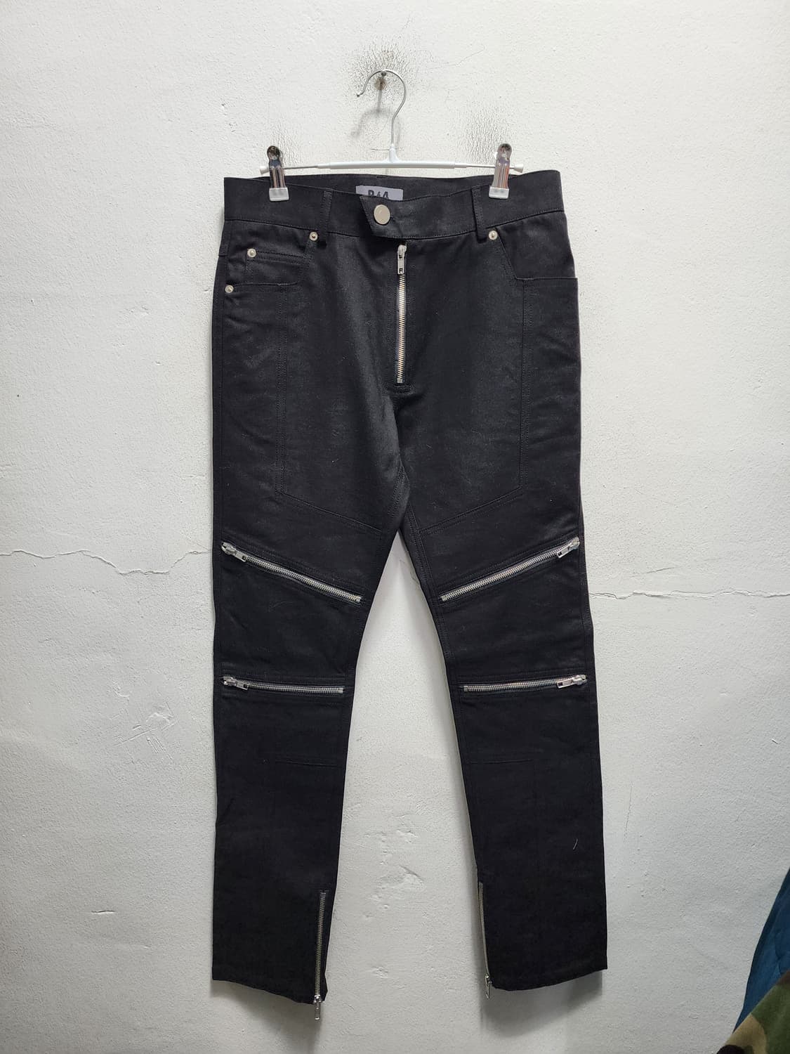 R4 SEOUL ykk지퍼 디테일 블랙 팬츠 상품이미지1