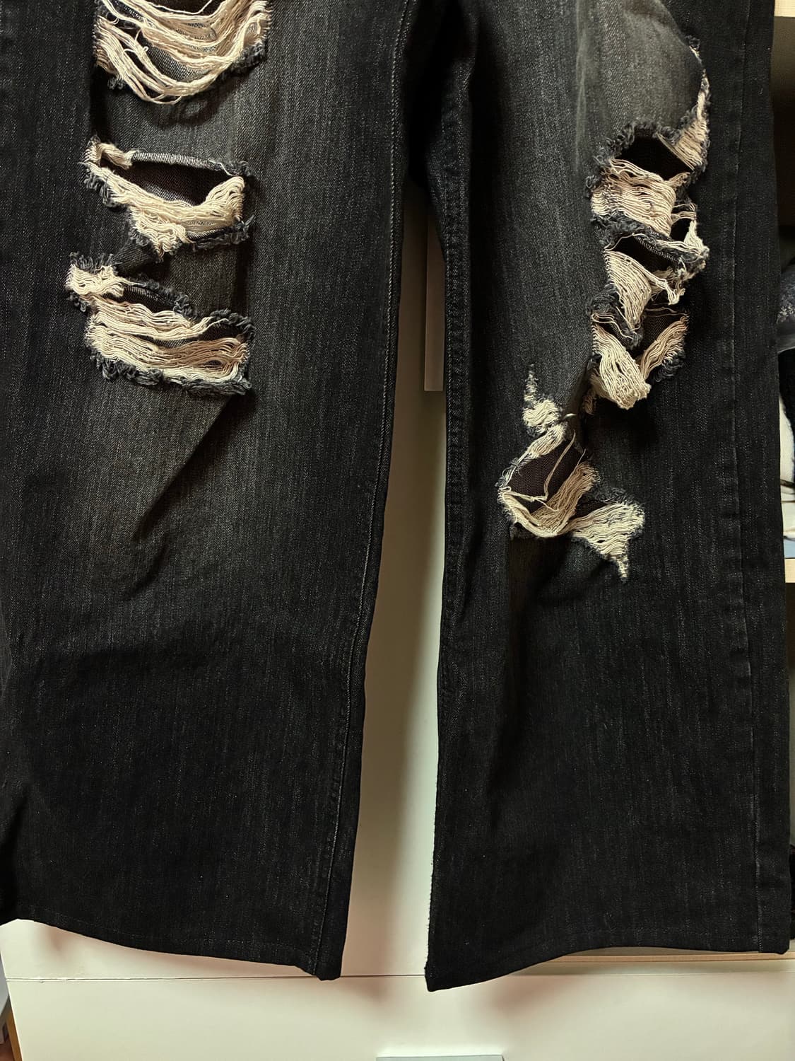 락케이크 데미지 팬츠 s *기장수선 상품이미지2