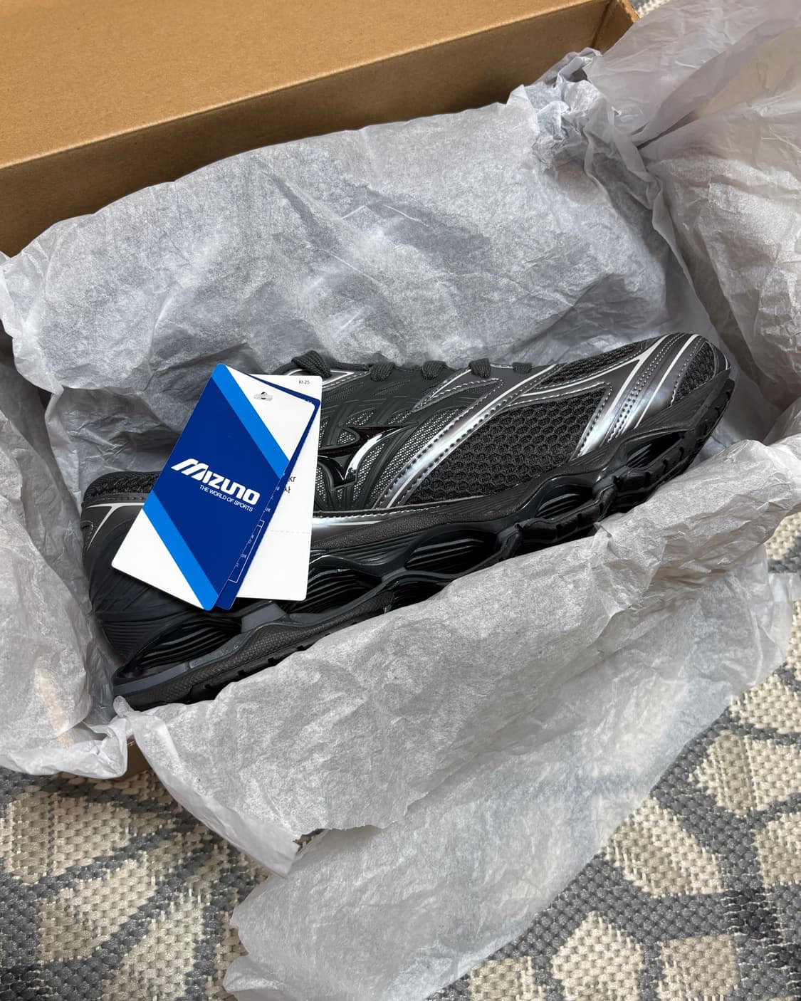 (285) 미즈노 웨이브 프로페시 LS 블랙 샌드 메탈릭 그레이 상품이미지2