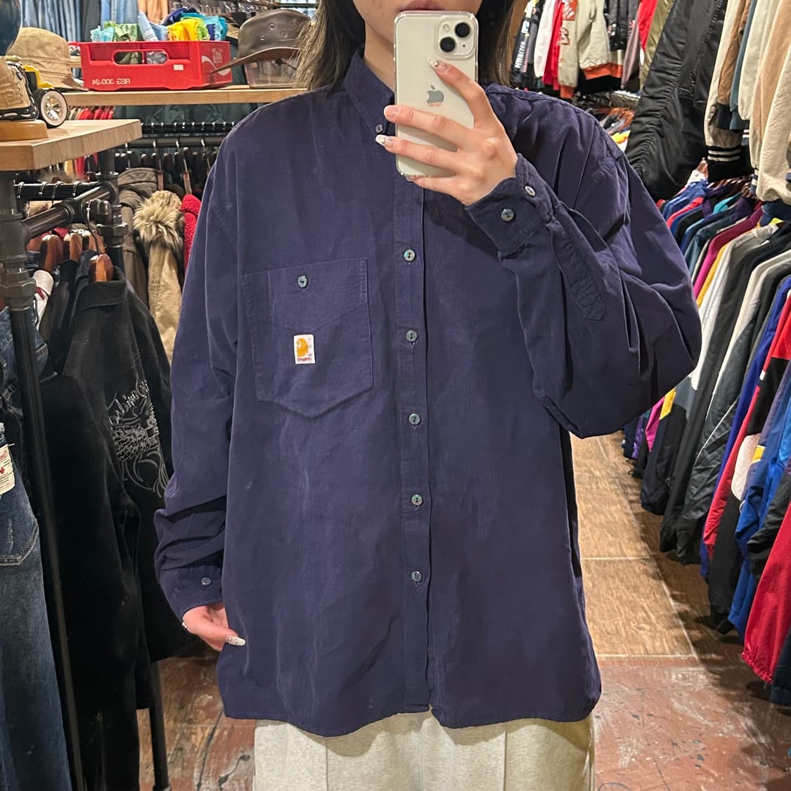 [HI] 칼하트 코듀로이 긴팔셔츠 퍼플 상품이미지2