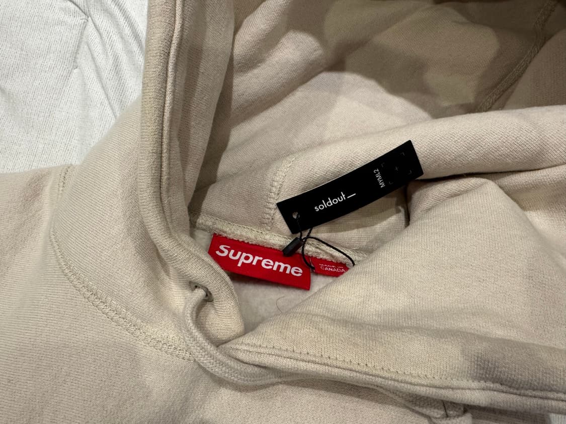 슈프림 2024 박스로고 후드티 스톤 M 상품이미지3