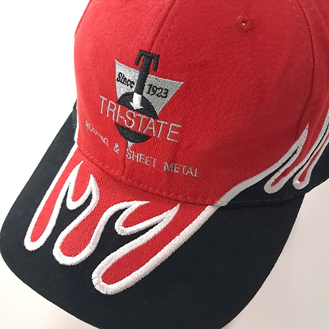 NISSIN 90s TRI-STATE 로고 & 플레임 볼캡 P2102 상품이미지1