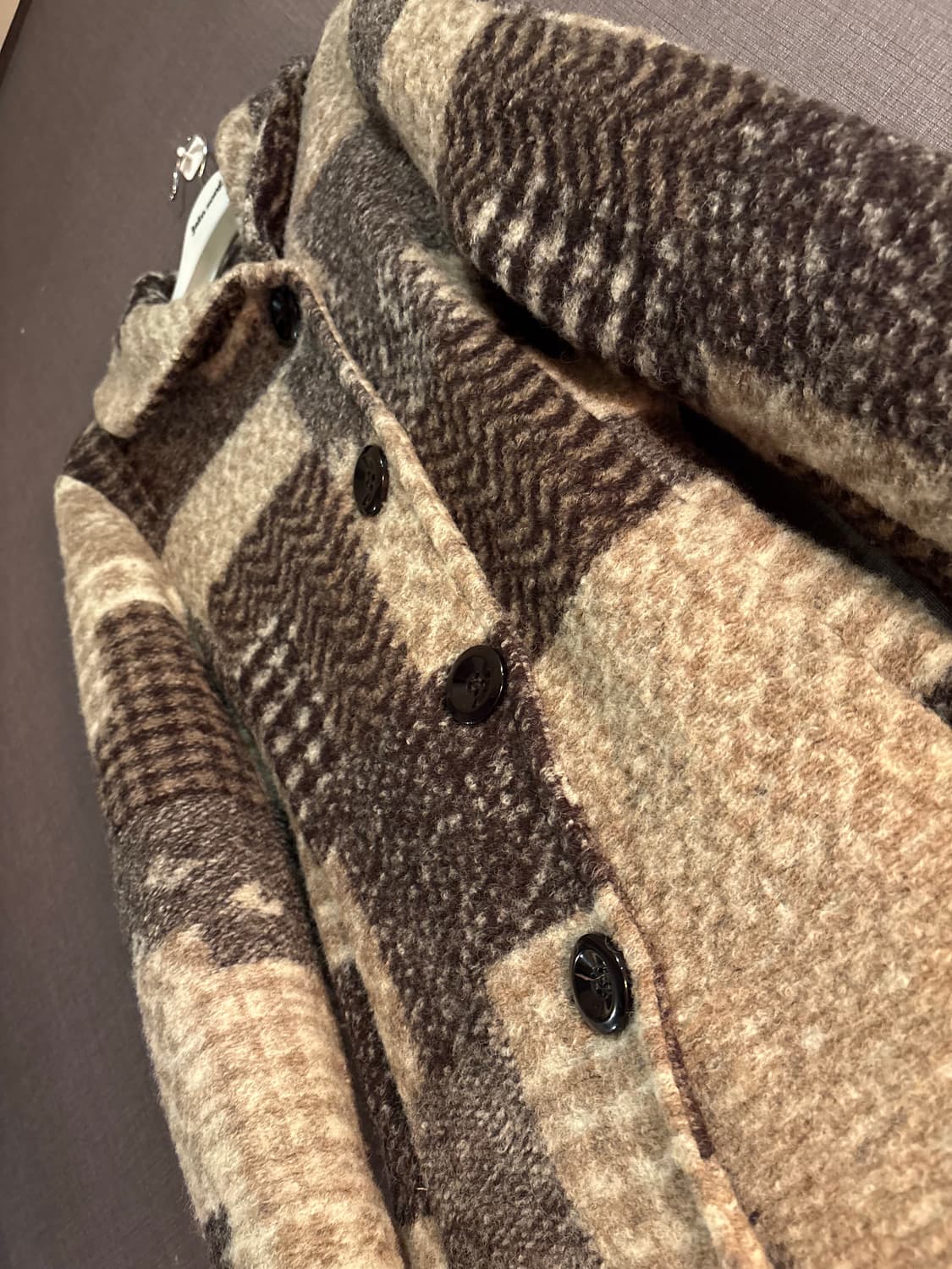 Miss Miss by Valentino 체크 모직 코트 상품이미지4