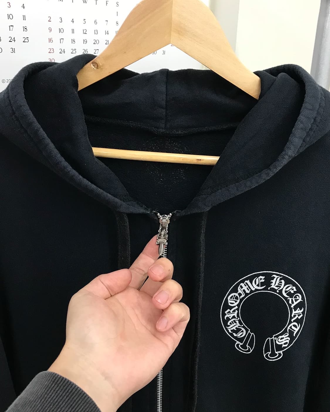 크롬하츠 홀스슈 플로랄 후드집업 상품이미지2