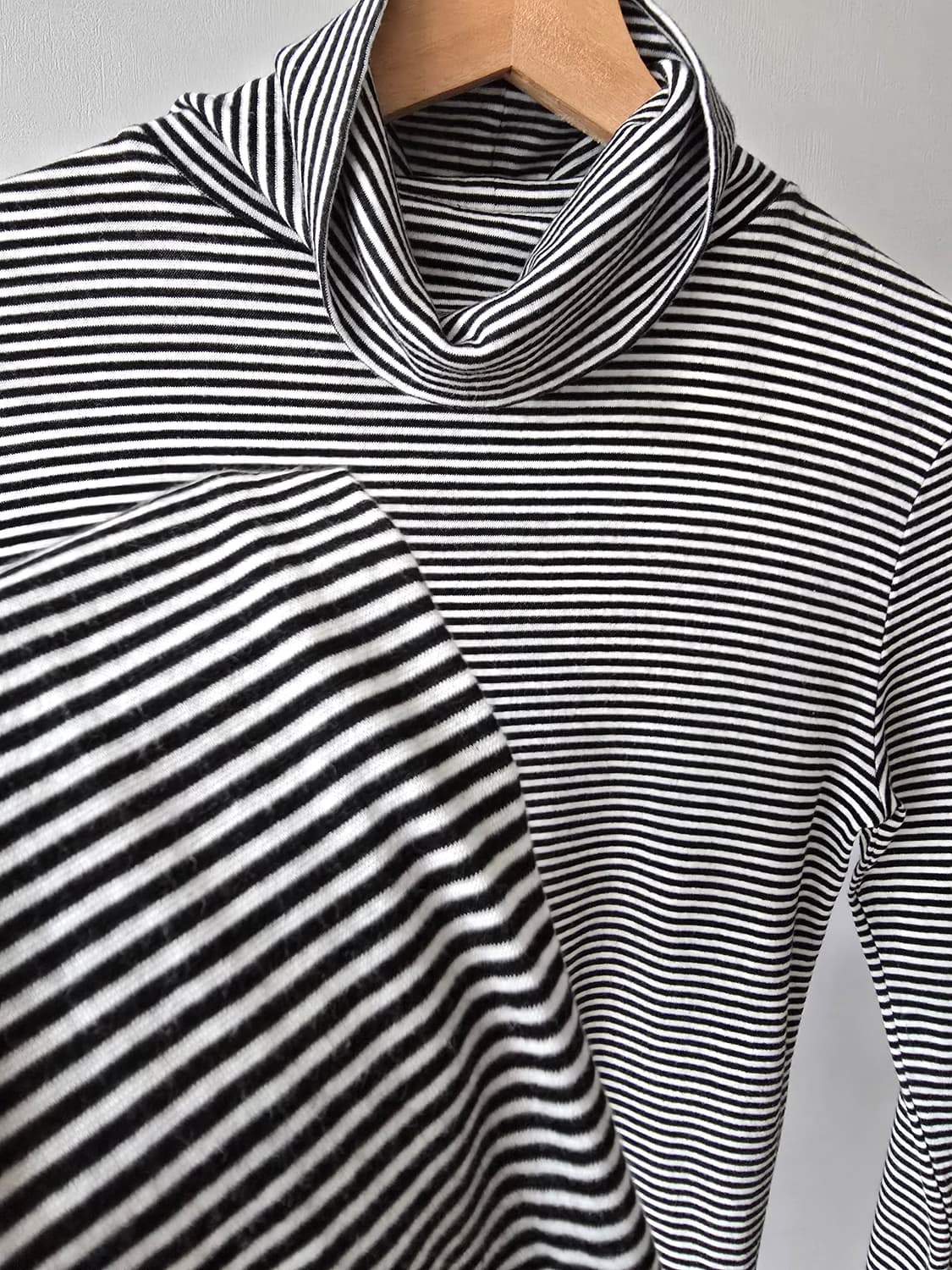 LA MARINE FRANÇAISE 스트라이프 텐셀 목폴라 니트 상품이미지4