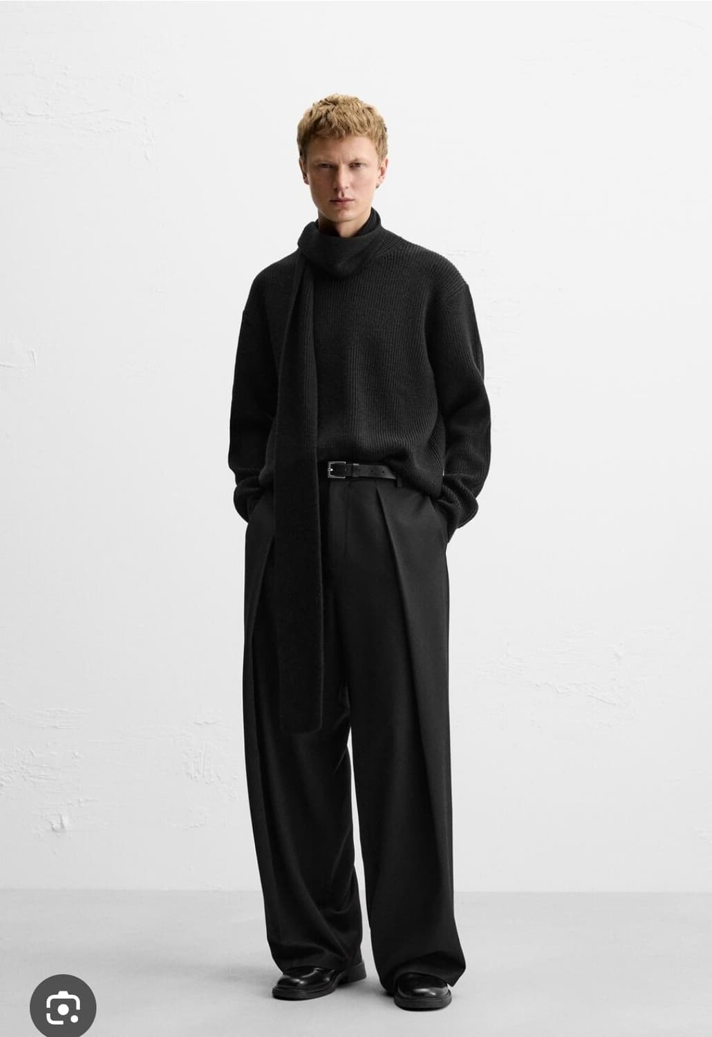 새상품 자라 와이드 울 팬츠 상품이미지2