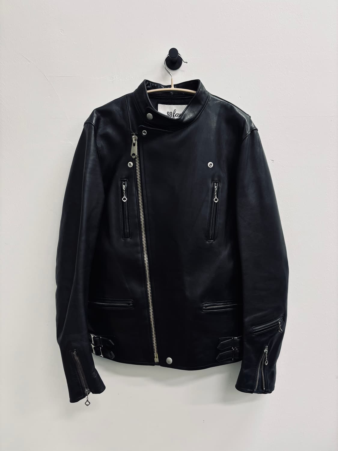 [일본] SOFAR 호스하이드 싱글 라이더 (말가죽) 레더 자켓 상품이미지2