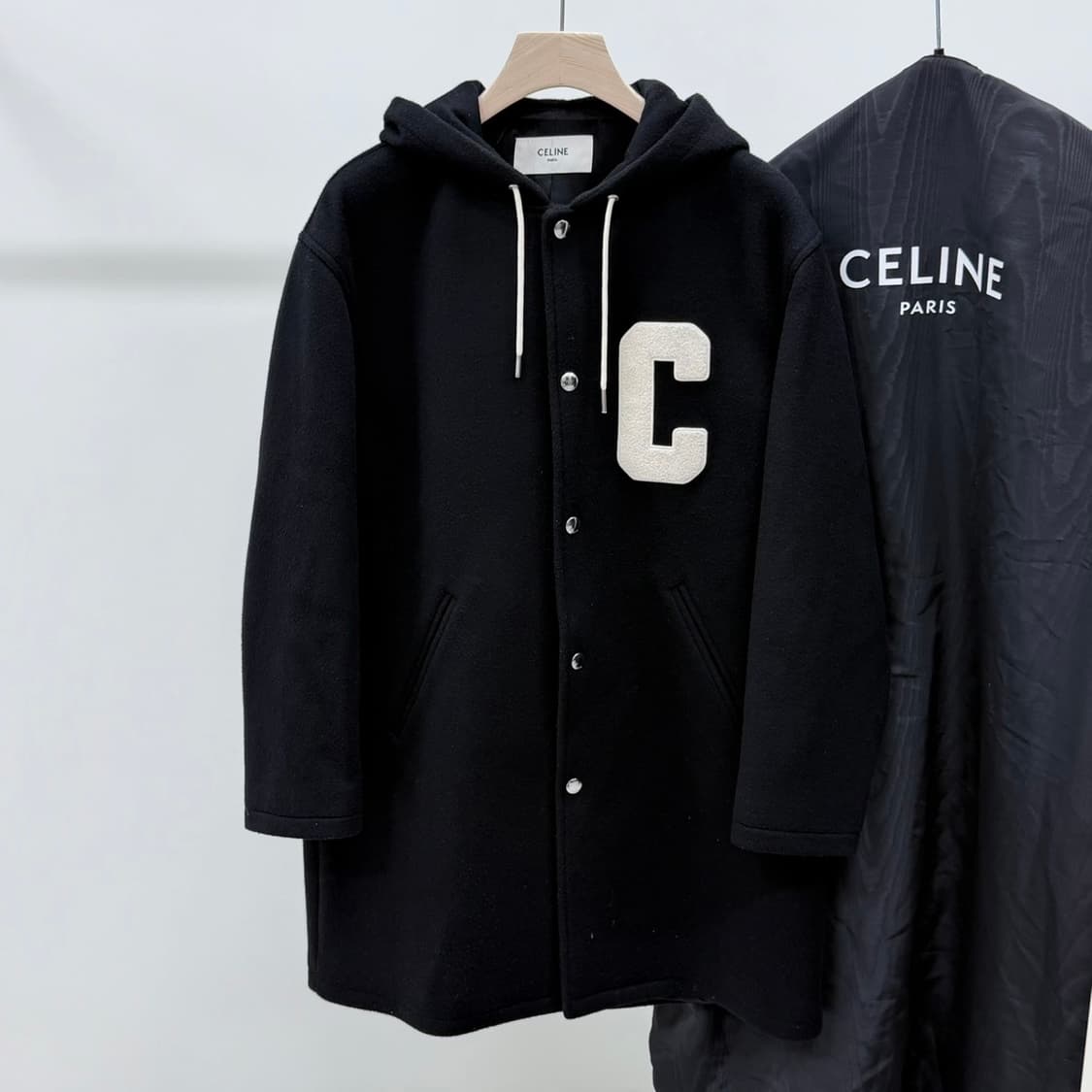 [S+급/52] 셀린느 더블 페이스 울 코트 테디 자켓 상품이미지1