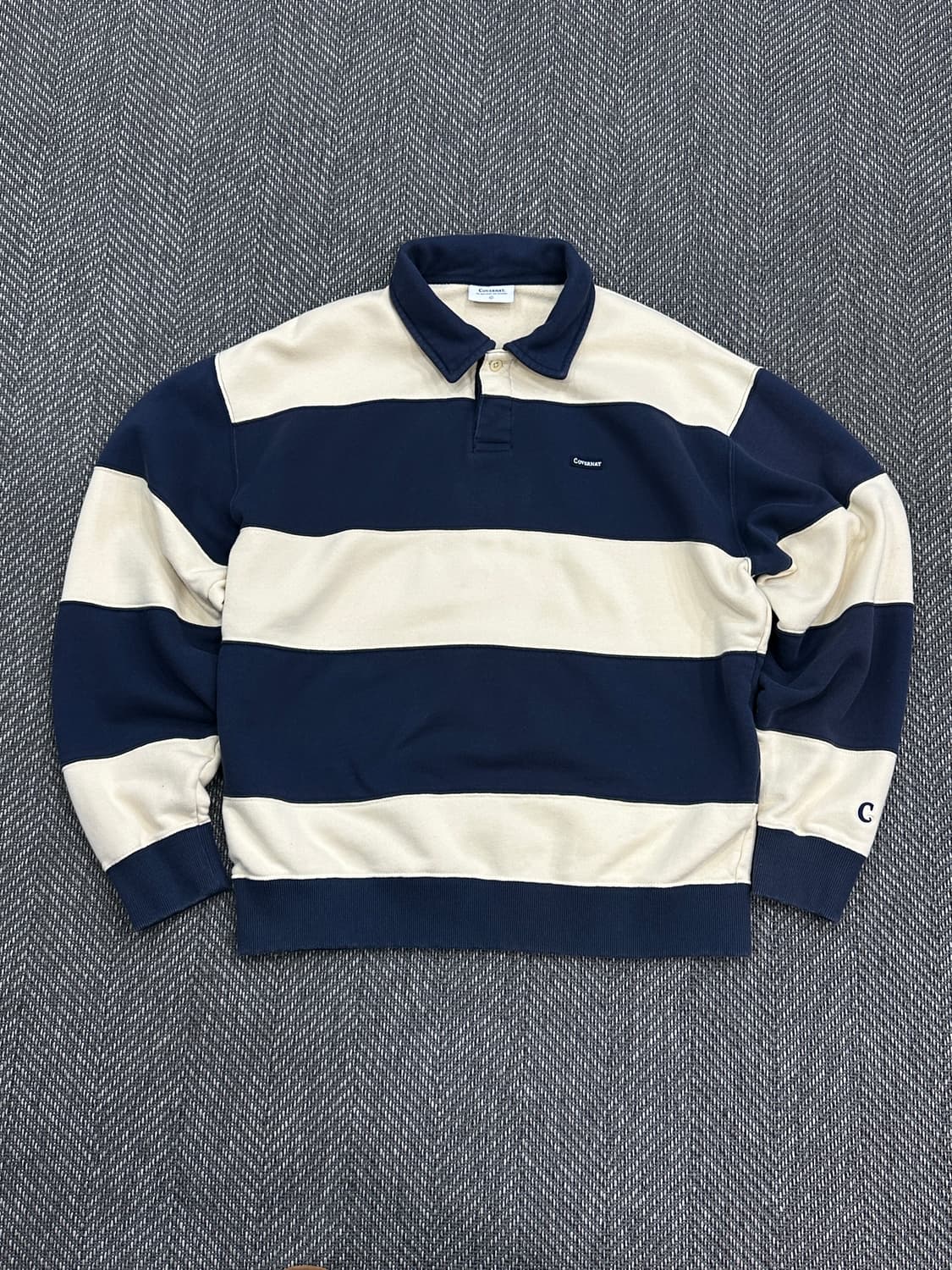 커버낫 스트라이프 럭비 티셔츠 상품이미지1