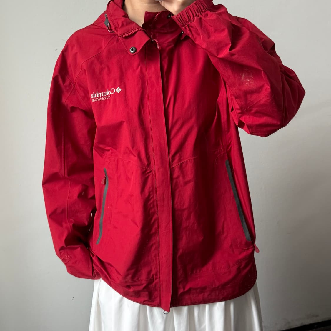 [XL] 컬럼비아 레드 고어텍스 바람막이 상품이미지2