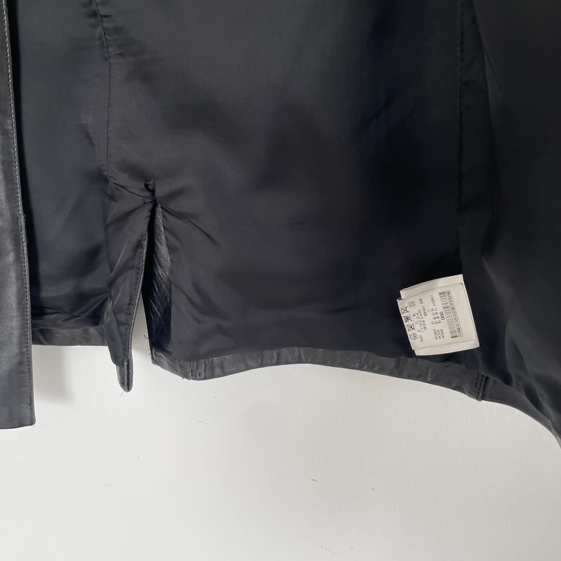 띠어리 블랙 가죽 자켓 카 코트 자켓 상품이미지6