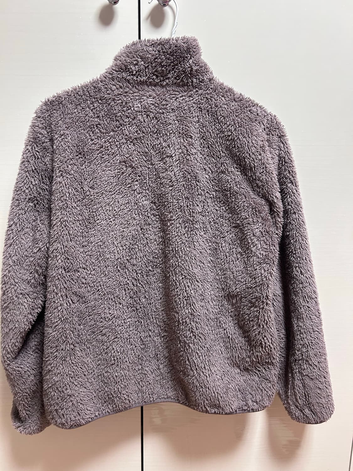 유니클로 뽀글이 후리스 S 라벤더 색상 상품이미지2