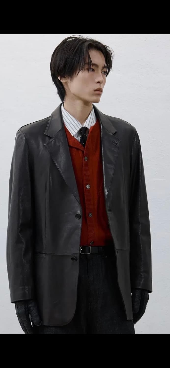 유스 테일러드 레더자켓 L 구매합니다. 상품이미지1