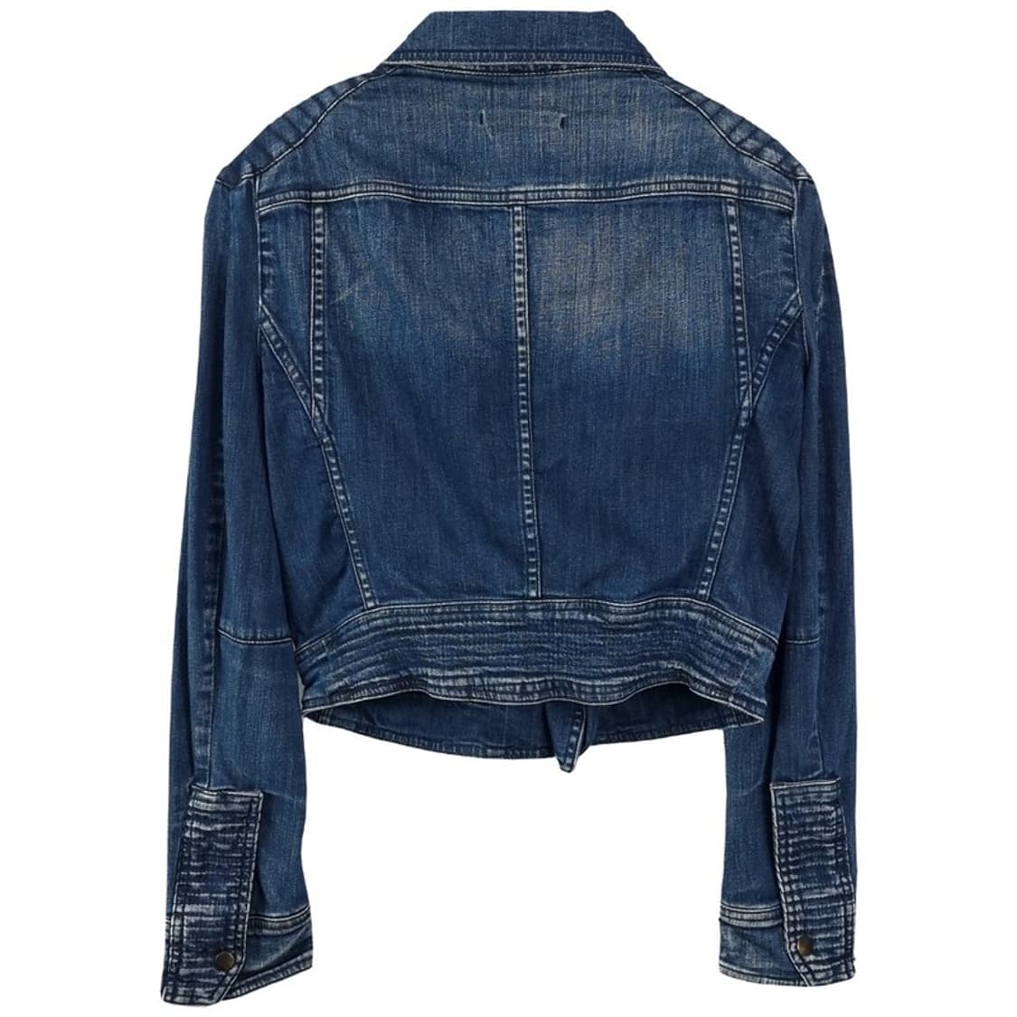 [자라] 빈티지 워시드 크롭 데님 사선 라이더 자켓 M17492 상품이미지3