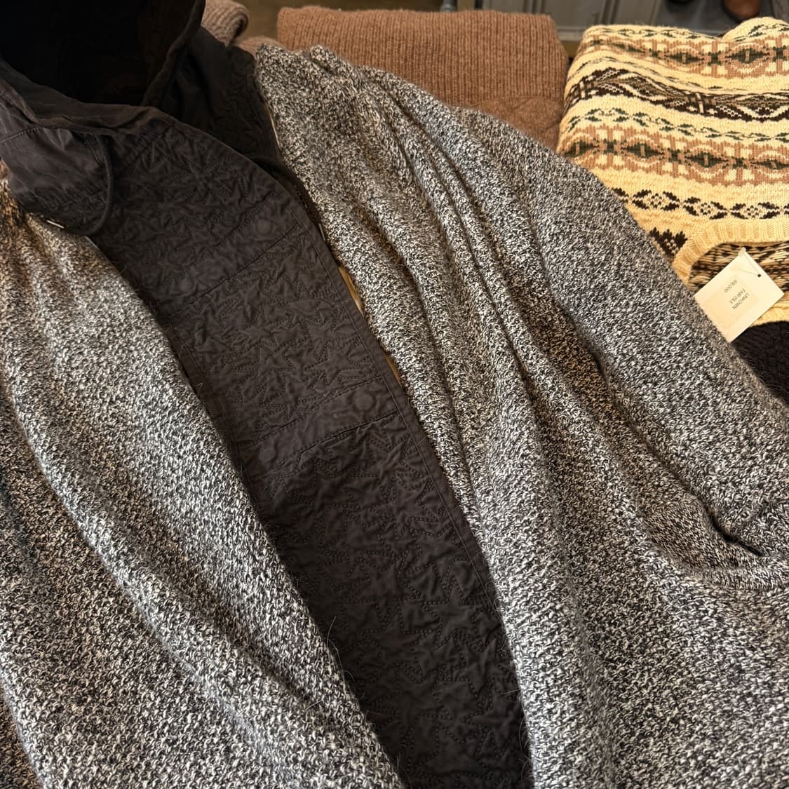 메종 스카치 BY 스카치앤소다 앙고라 혼방 탈부착 후드 코트 상품이미지3