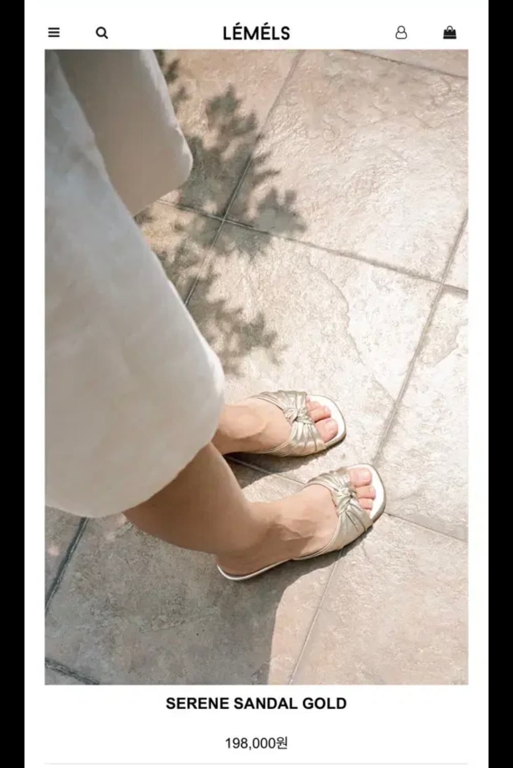 Lemels SERENE SANDAL GOLD 상품이미지3