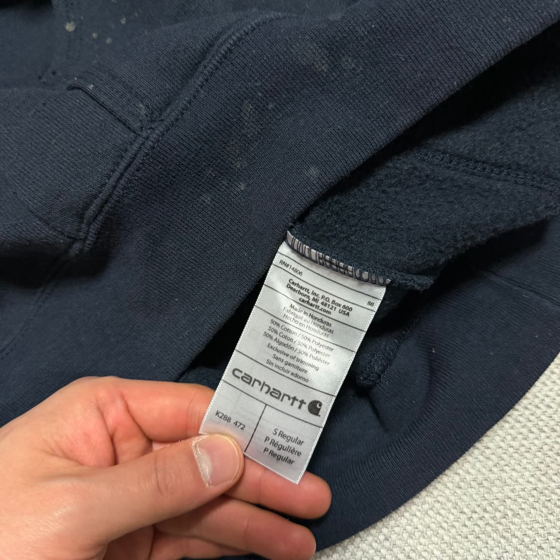 칼하트 사이드로고 오리지널 핏 후드티 상품이미지4