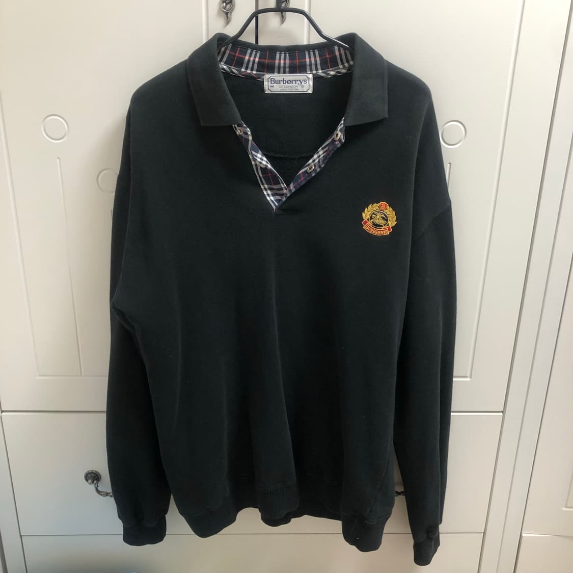 [정품] 버버리 월계수 노바체크 맨투맨 상품이미지1