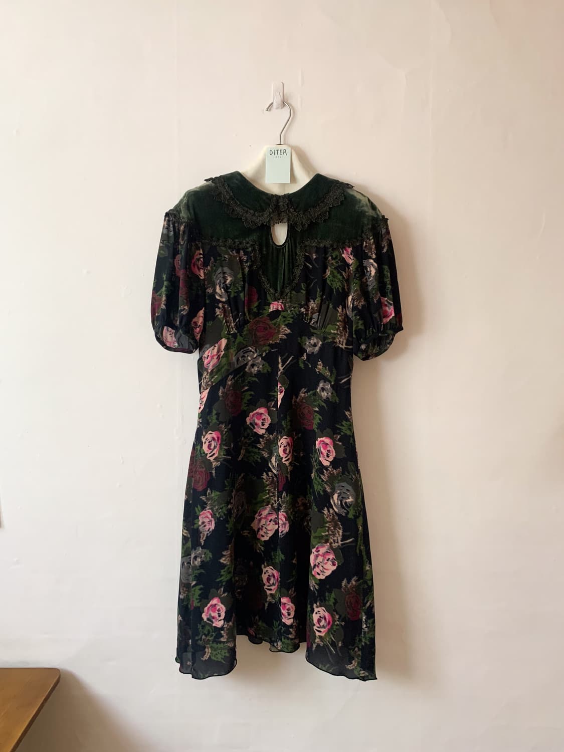 [US4] 안나수이 2017 F/W 플로럴 실크 드레스 상품이미지1