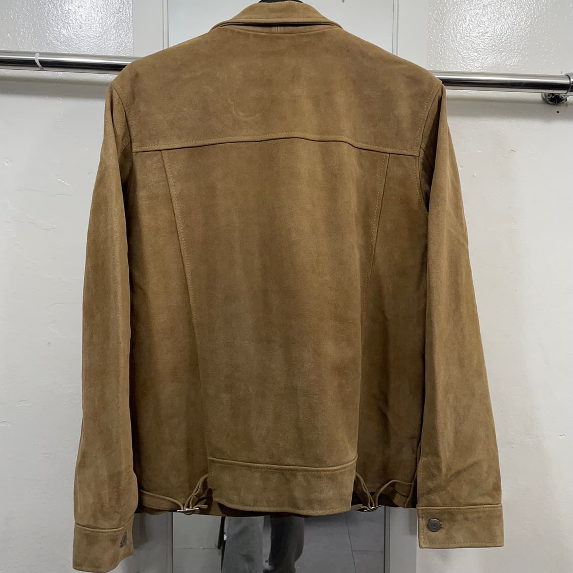 L 커버낫 가죽 스웨이드 트러커 자켓 상품이미지5