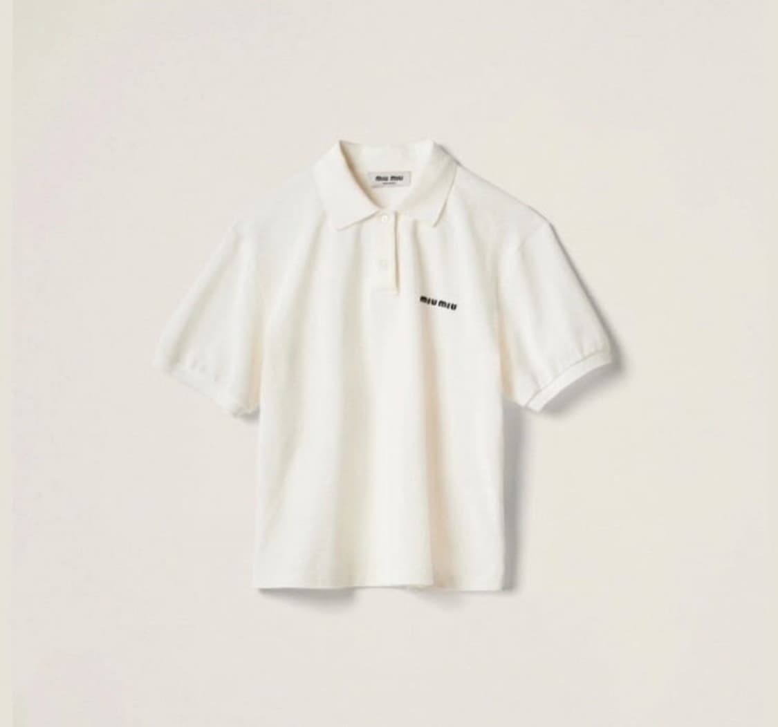MIUMIU Cotton PK polo shirt (S) 상품이미지4