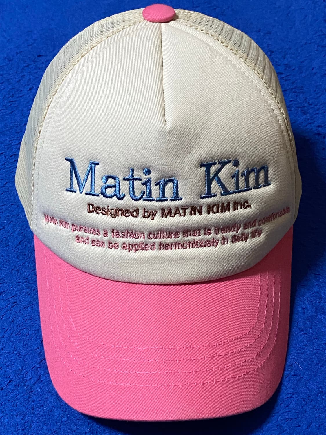 MatinKim 마뗑킴 헤리티지 트러커 볼캡 핑크 상품이미지1