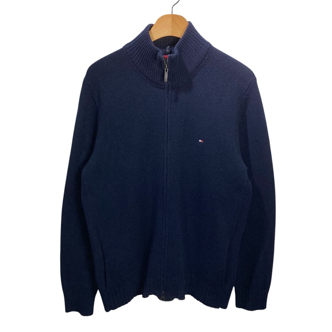 타미힐피거 네이비 패치 투웨이 니트집업 상품이미지2