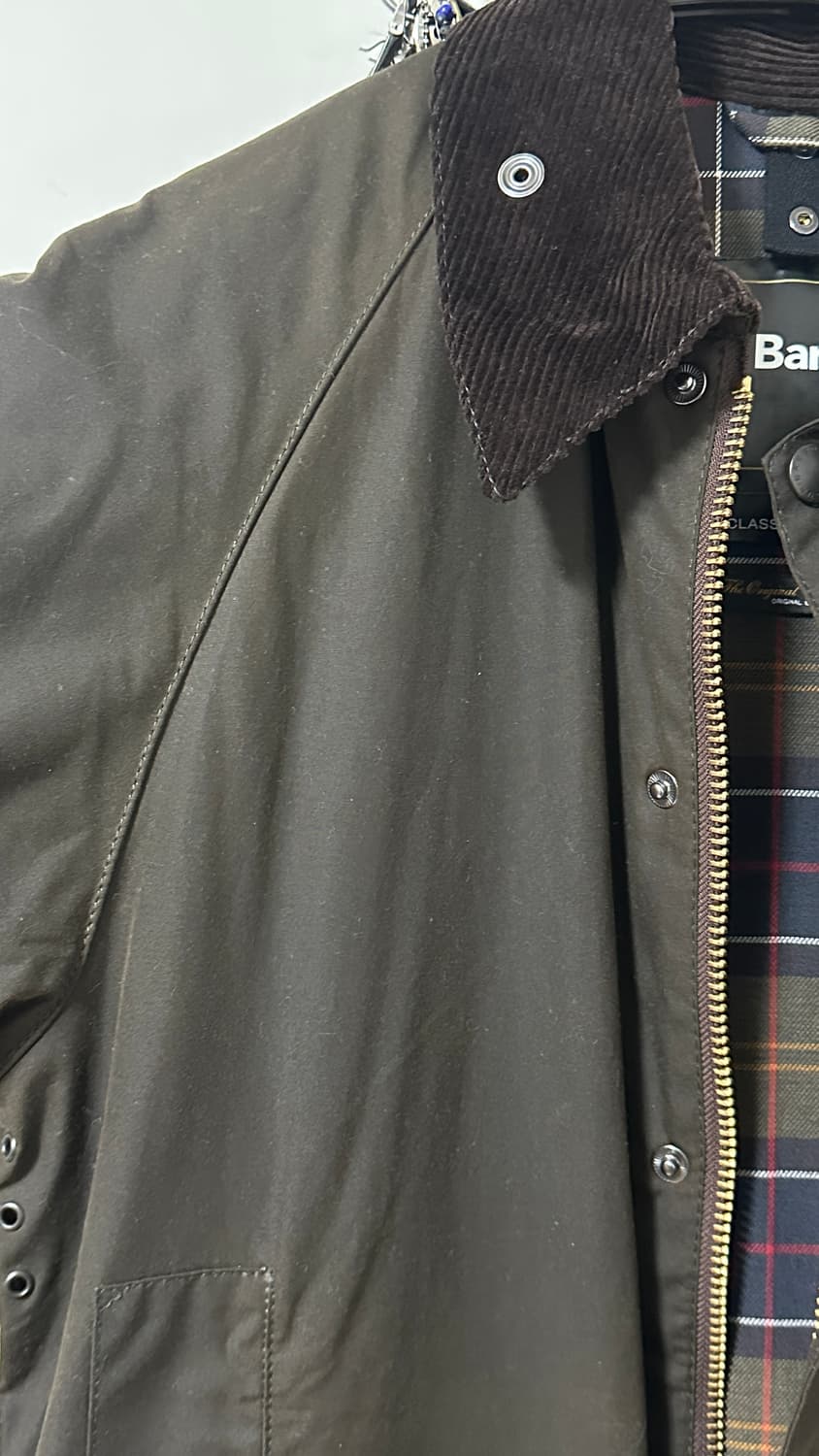 바버 뷰포트 자켓 (Olive, 38) 상품이미지4