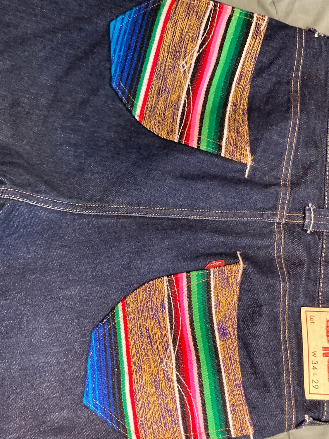 준야 와타나베 22fw 자미로콰이 리바이스 패치워크진 상품이미지7