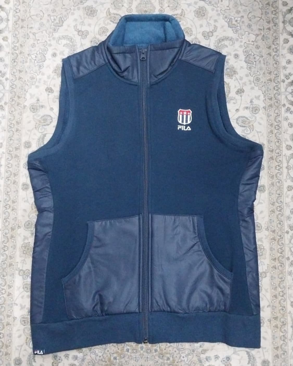 FILA 휠라 골프 플리스 네이비 베스트 L 상품이미지1