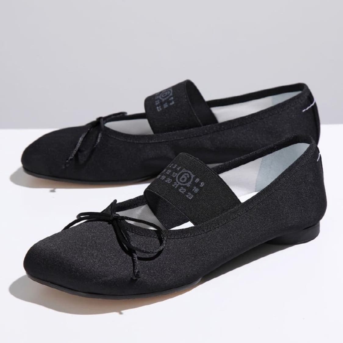 mm6 마르지엘라 아나토믹 발레리나 플랫 블랙 상품이미지1