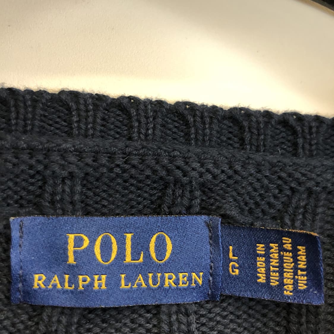 폴로 랄프로렌 화이트포니 케이블니트 L 상위라인  상품이미지5