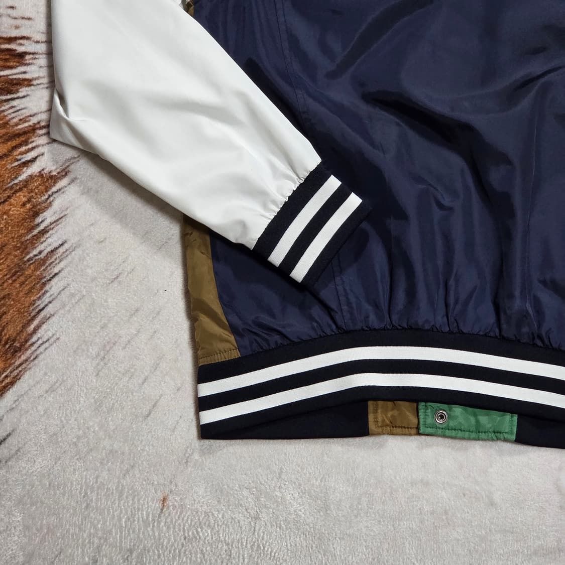 후부 올드스쿨 백자수 바시티 자켓 상품이미지7