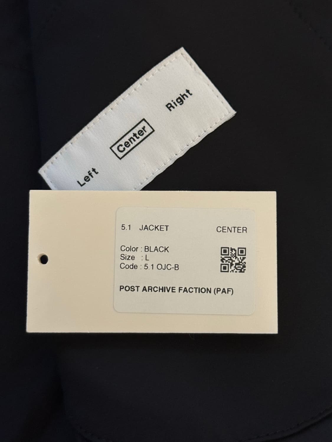 포스트 아카이브 팩션 5.1 센터 자켓 L 상품이미지4
