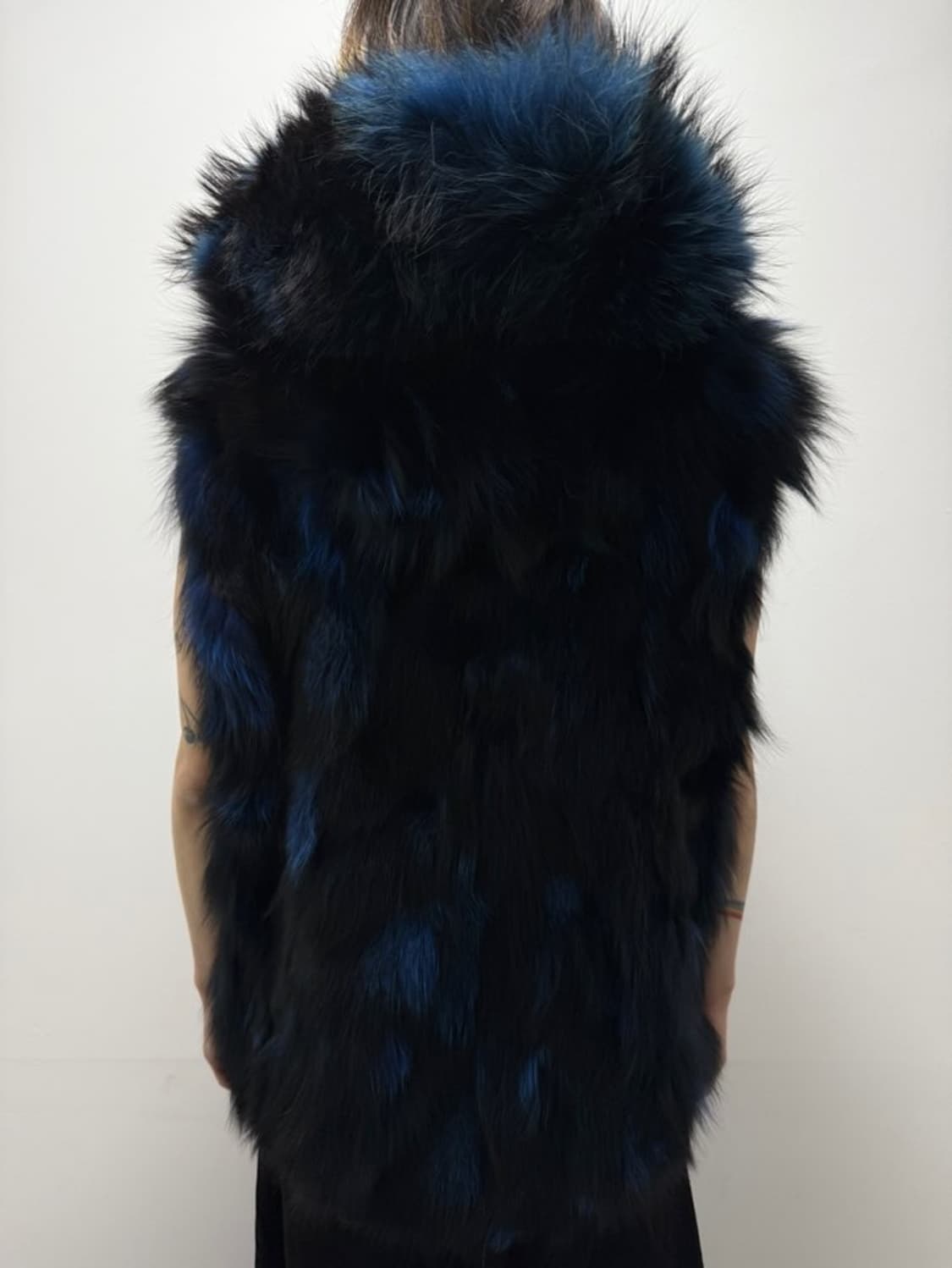 VTG FOX & RACCOON FUR HOOD VEST 상품이미지9