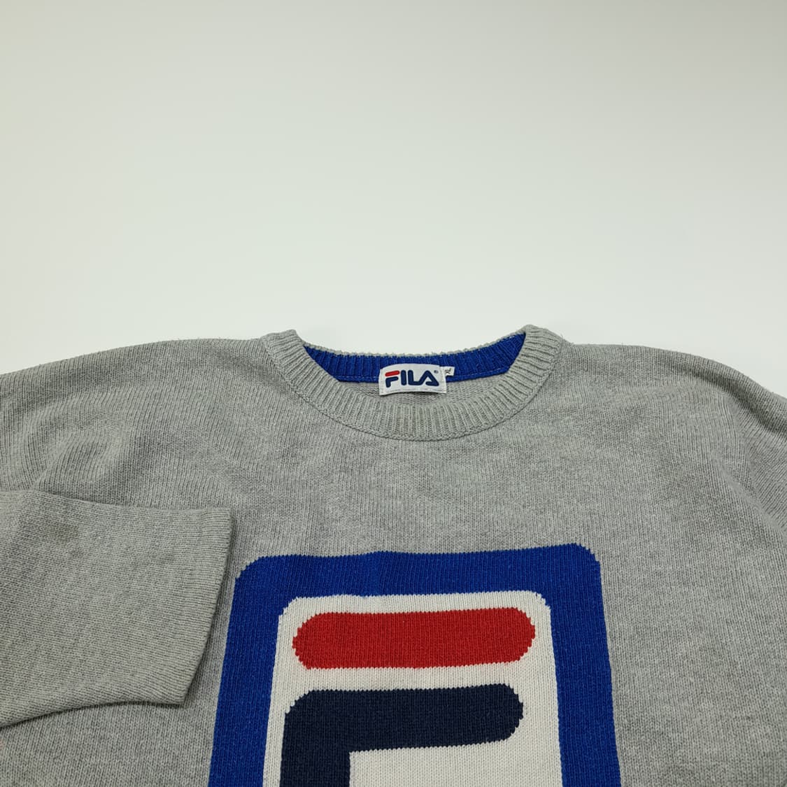 CN991 XL FILA 필라 UK 빅로고 헤리티지 니트 스웨터 상품이미지3