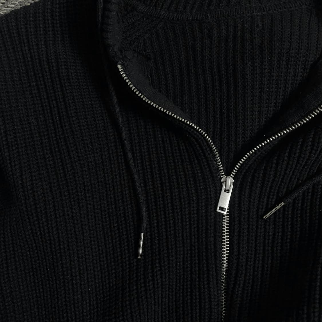 빈티지 아카이브 투웨이 골지 니트 후드집업y 5037 상품이미지5