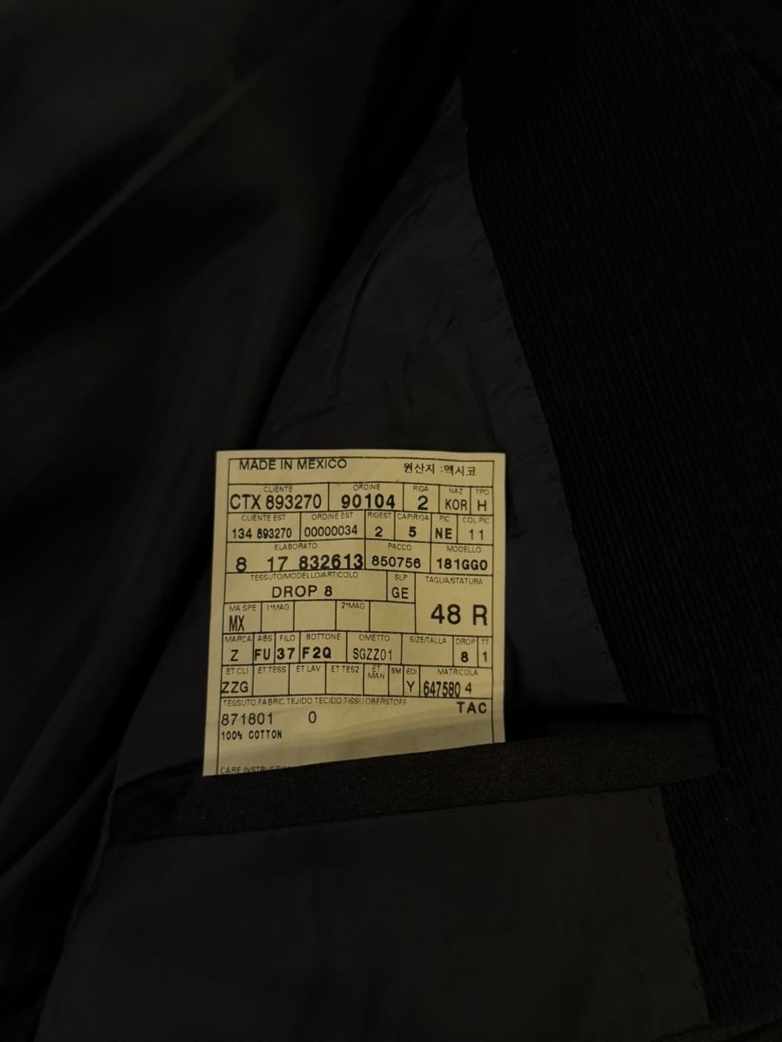 Z제냐 플란넬 저지 테일러드 자켓 100 상품이미지9