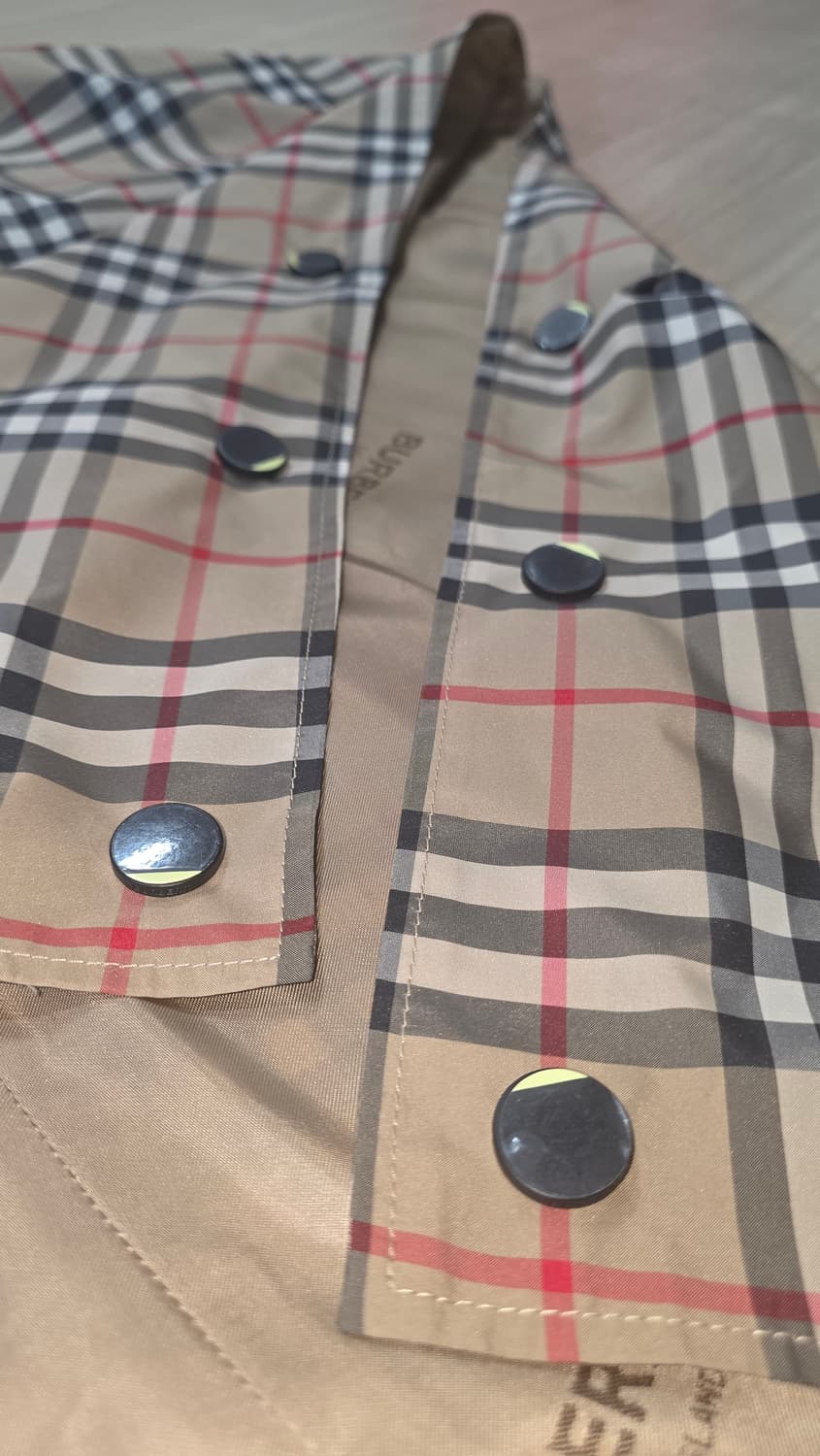 버버리 체크 후드 케이프 판초 남녀공용 원사이즈 (미착용 / 영수증O) 상품이미지6