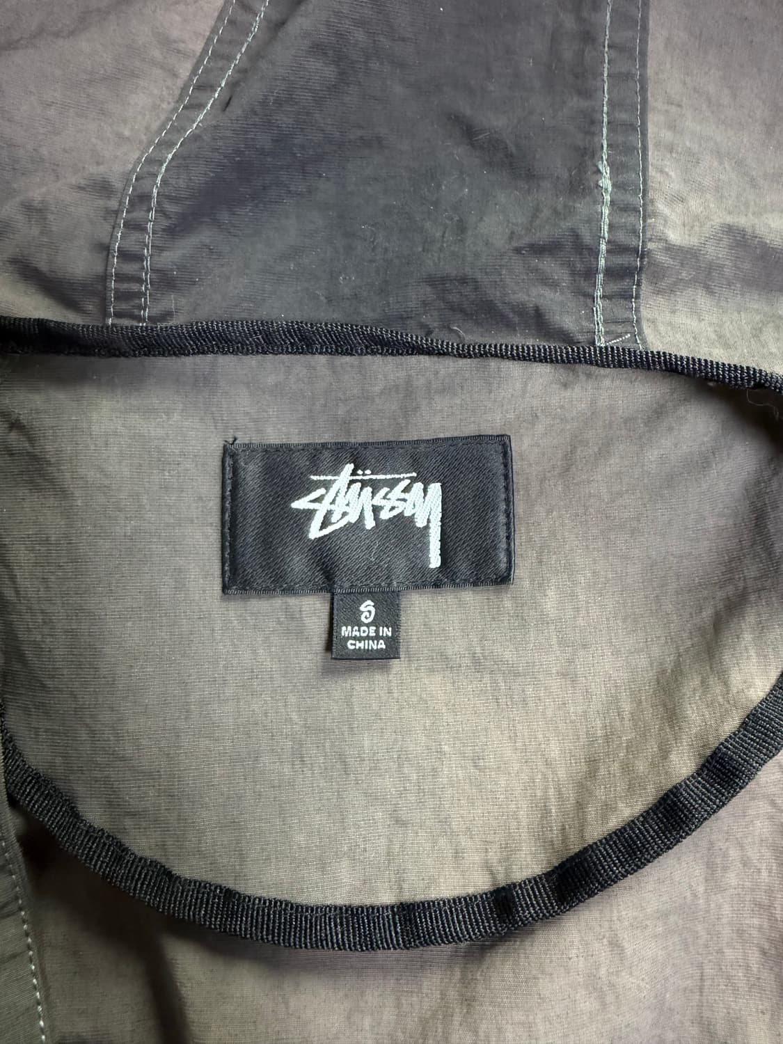 스투시 웨이브 다이 비치 쉘 자켓 블랙 S 상품이미지4